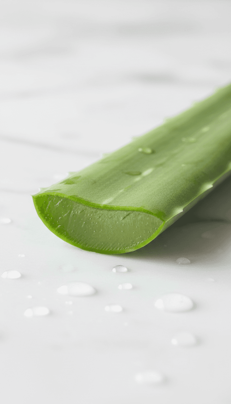 Aloe hydration for skin moisture